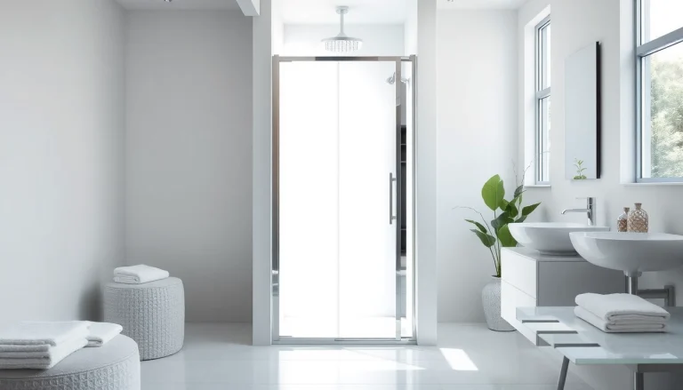 Visually stunning paroi de douche sirhona in a contemporary bathroom setting, enhancing elegance.