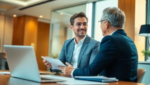 카드현금화 서비스를 상담하는 전문가와 고객의 모습