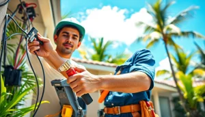 Learn about electrician apprenticeship hawaii through a dedicated apprentice working in a tropical setting.