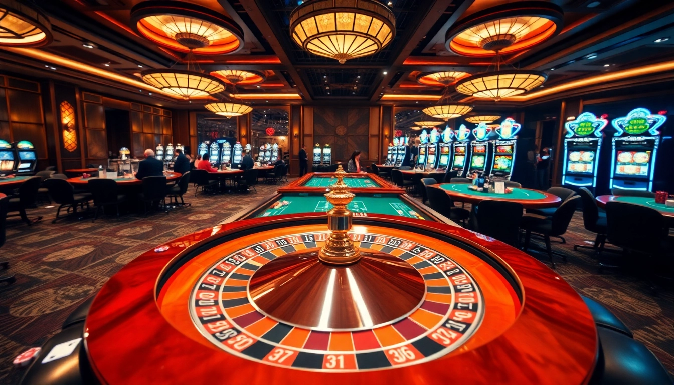 S88vip players enjoying excitement around a roulette table in a luxurious casino.