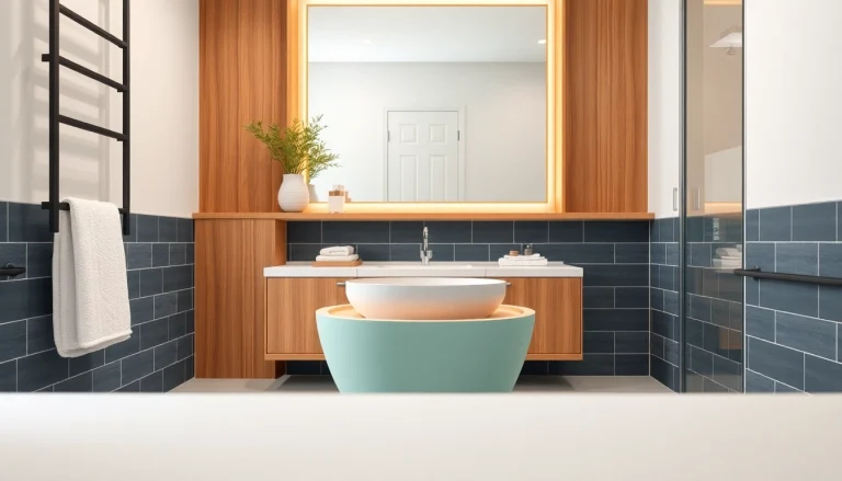 Enhance your small bathroom remodel with a modern touch and stylish features that optimize space.