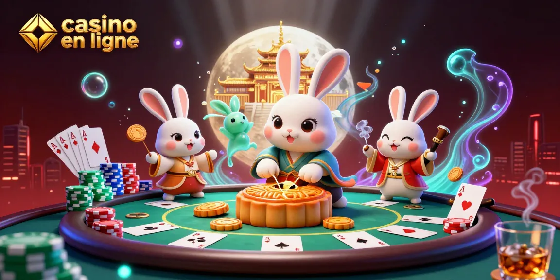 Jouez à des jeux de casino en ligne avec la magie de la lune et la chance des jetons de poker.